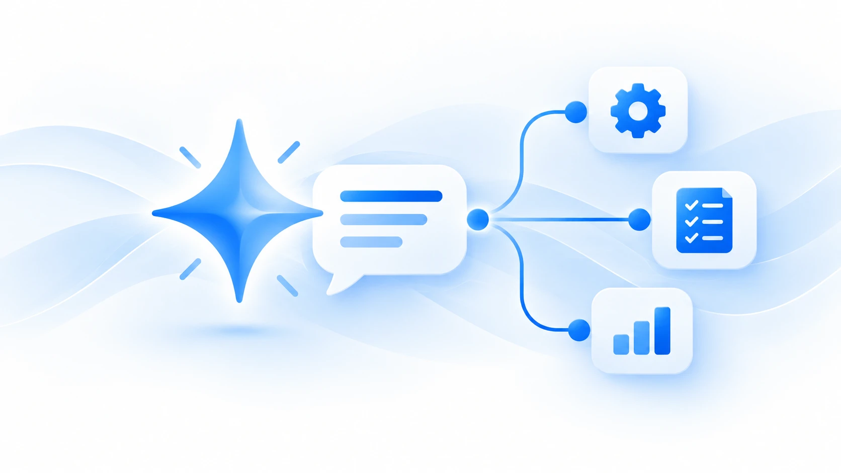 Intelligence sparkle and connected tasks for AI assistance
