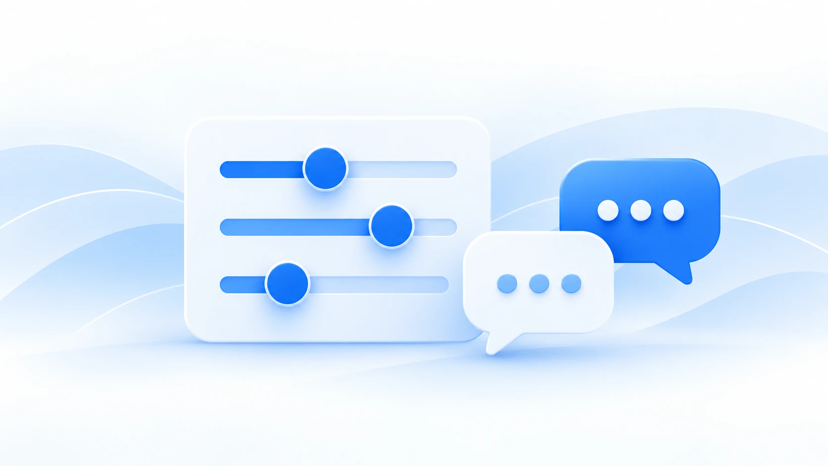Configuration sliders and conversations for consulting
